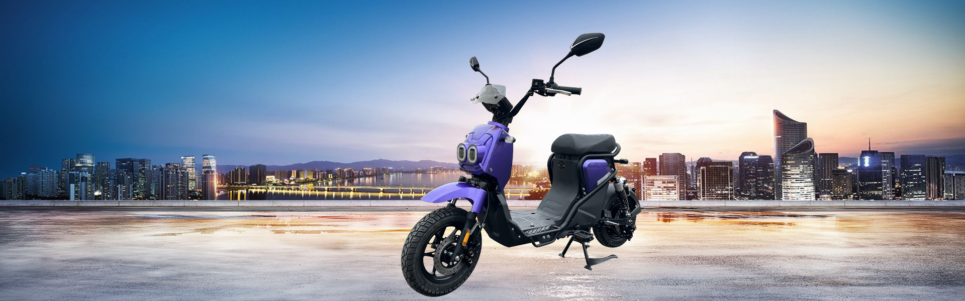 Electric Scooter with Pedals - Efficient Moped Ride