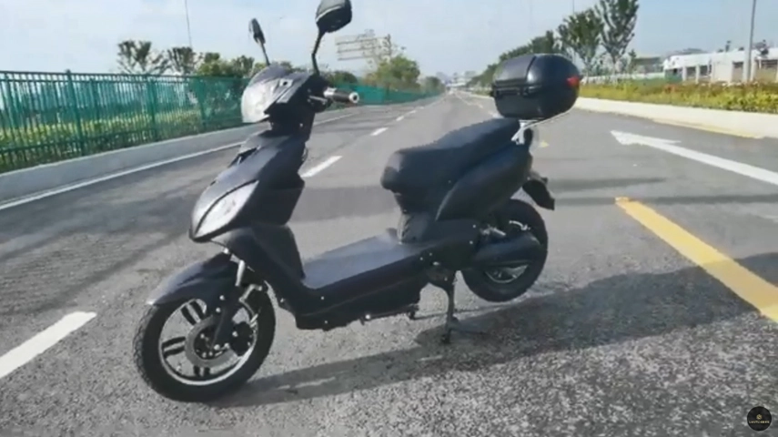 Black Pedal Electric Moped from China