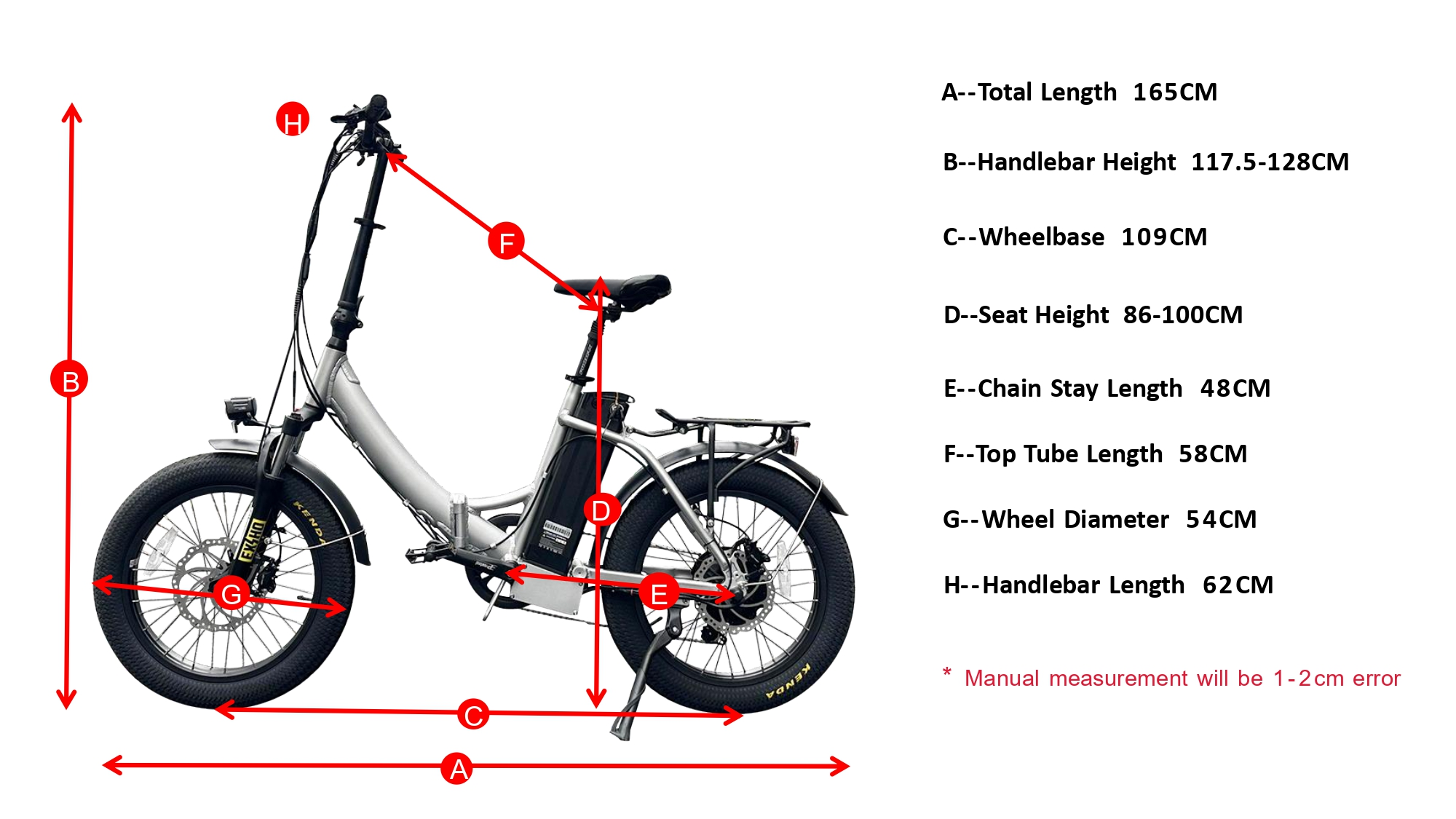 Geometria De Mini Bicicleta Elétrica