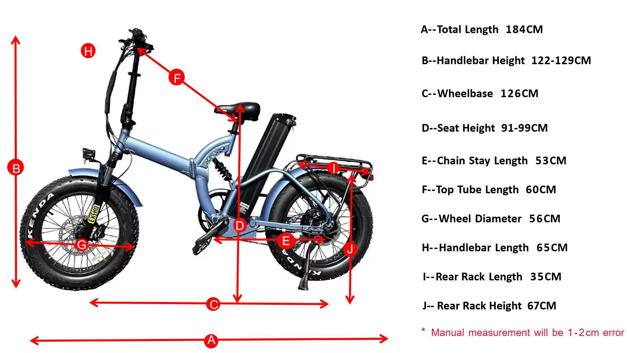 Geometria de pneu de gordura de suspensão total Ebike